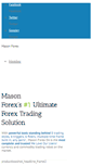 Mobile Screenshot of masonfx.com